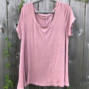 Millennial Pink Mossimo soft scoop neck tee